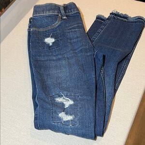 Abercrombie Kids Dark Blue Distressed Jeans